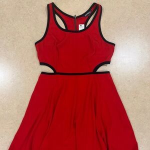Express Red Cutout Dress